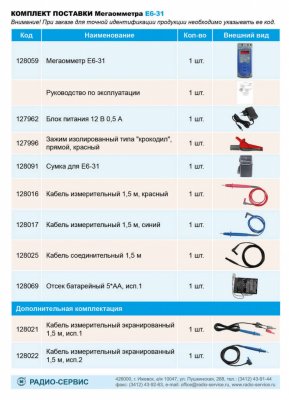 Мегаомметр Е6-31