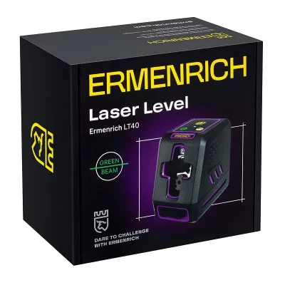 Лазерный уровень Ermenrich BASE LT40, фиолетовый